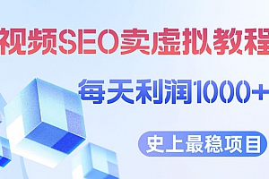 稳定私域变现项目:视频 SEO 出售虚拟产品